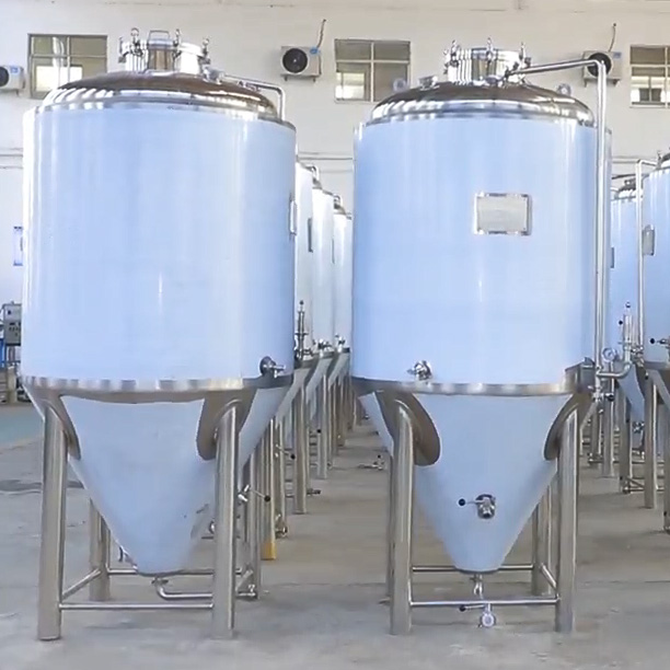 Insulated 1000L Conical Beer Fermenter with Glycol Jacket and Polyurethane Insulation