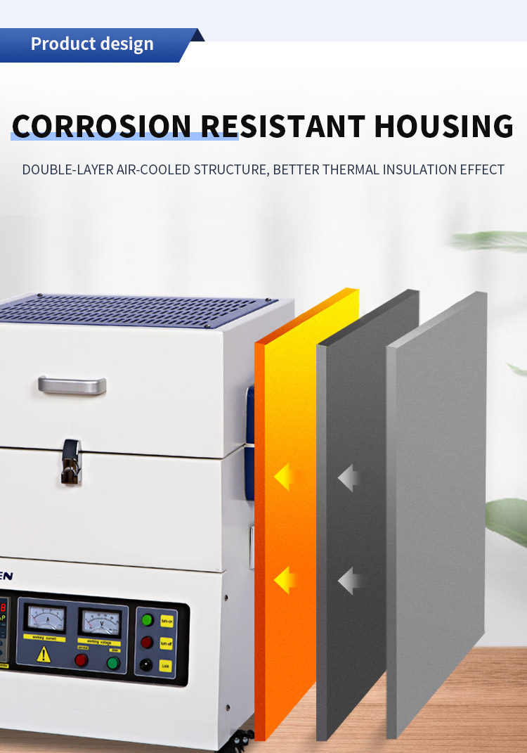 1400C High Temperature Vacuum Tube Furnace for Laboratory Small Quartz Tube Pyrolysis