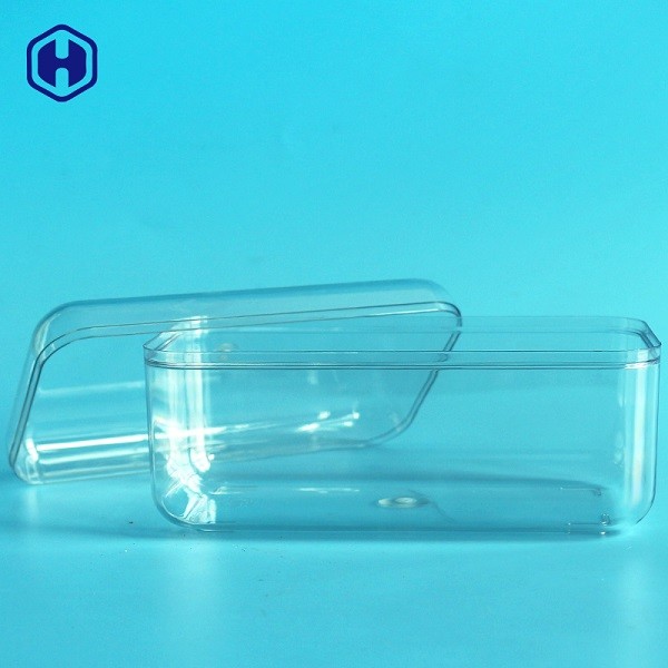 Durable 67mm Height PET Packaging Box Home Reusable Plastic Cookie Boxes