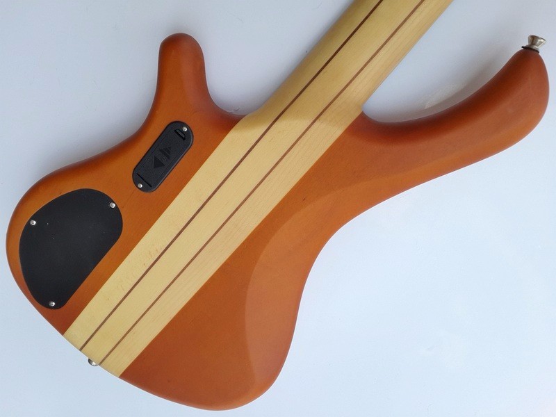 professional active electric bass guitar neck through body bass guitar with mahogany body 24 tone positon