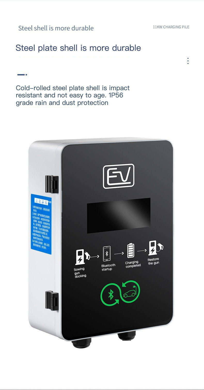 3 Phase OCPP Wallbox AC Charger 32 Amp Ev Charger Type 1 Type 2
