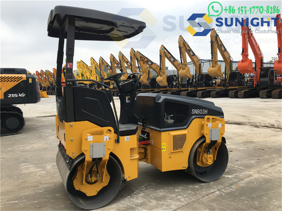Road Roller Caterpillar SN803H Road Construction Machine Single Drum Road Construction Roller