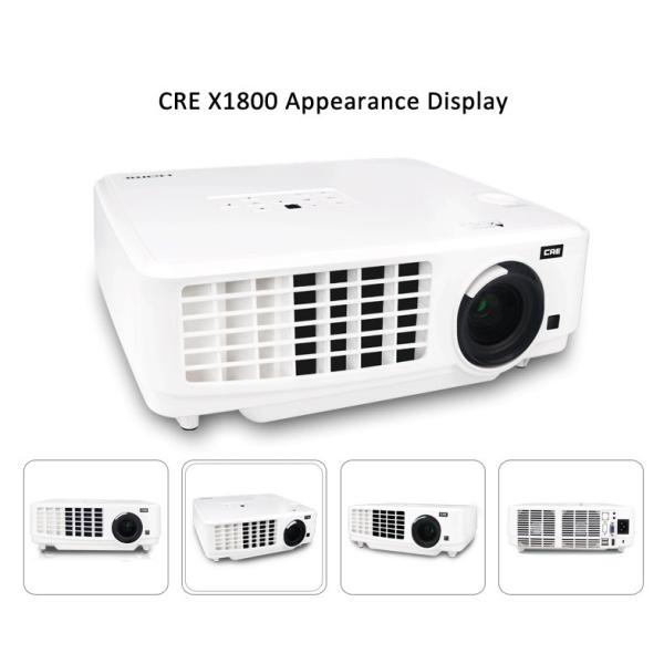 Portable 3LCD 3LED Education Projector For School Teaching 1024x768p 3800 Lumens