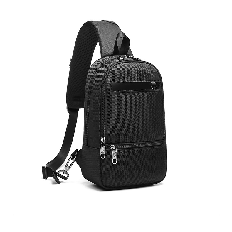OEM ODM Lightweight Waterproof Crossbody Bag Mens Sling Backpack With Usb Port