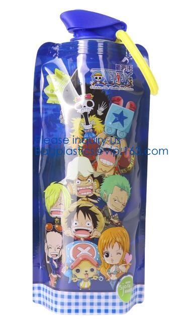 Custom Reusable Juice Food Packaging Plastic Bag Alcohol Drink Wine Spout Pouch Bag,liquid spout pouch/wine drink juice