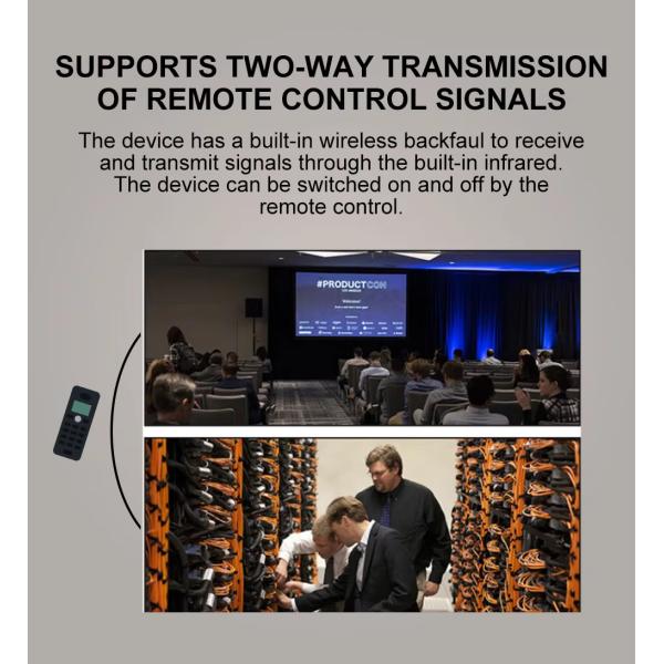 4K60 150m HDBaseT Extender Support One Loop Out Audio Extraction HDMI Extender IR/RS-232/CEC Control Cat6 HDMI Extender