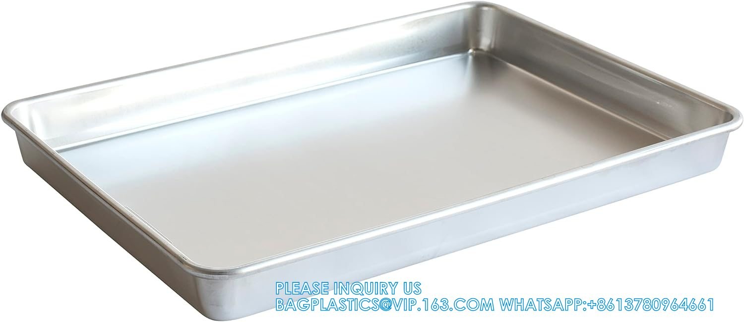 Wholesale Quater Half Full 18 X 26 Inch Aluminum Baking Pan Cookie Bread Baking Tray Oven Bake Tray Bakery Bakeware