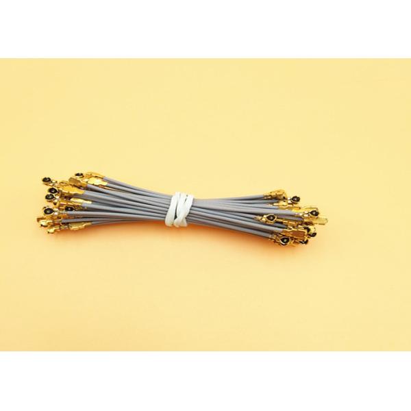 UFL male to UFL male connector with micro 1.13 grey pigtail rf cable