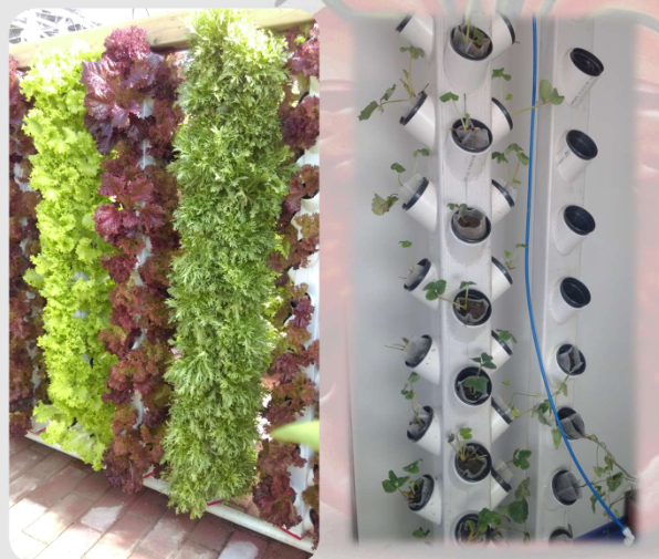 Greenhouse Aeroponic Vertical Rotary Tower Water Mist Column Cultivation