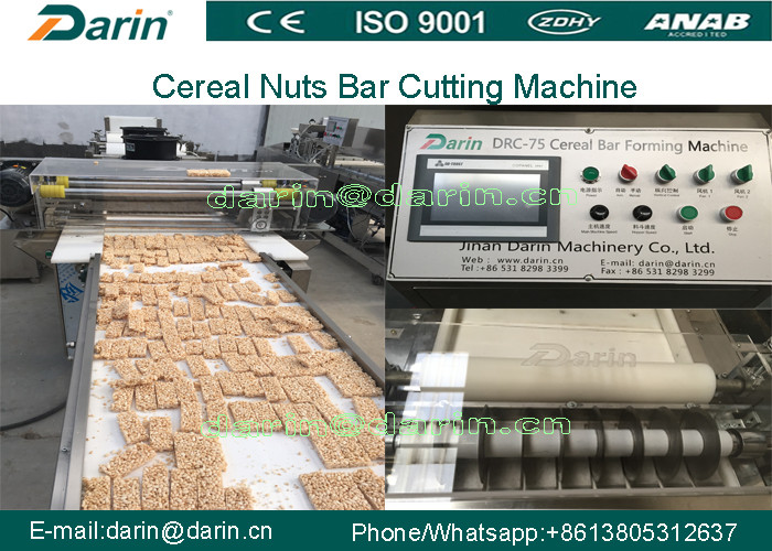 Automatic stainless steel cereal bar making machine , sesame candy bar cutter machine