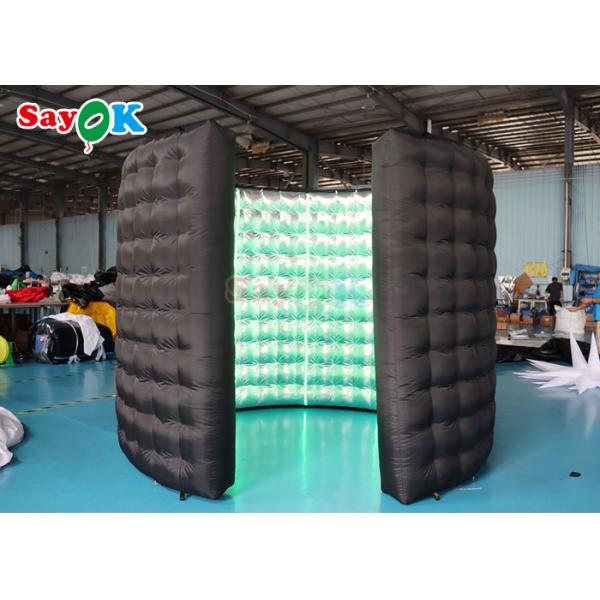 Custom Black Inflatable Photo Booth Party Events Blow Up Led 360 Photo Booth Enclosure