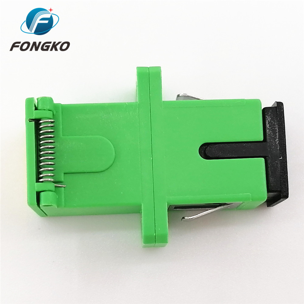 Hot sales SC APC Optical fiber hybrid adapter Auto Shutter simplex flange fiber optical adapters