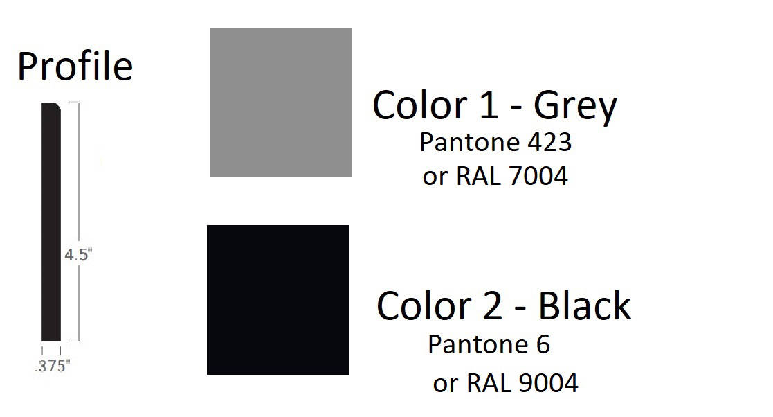 Flexible Rubber Baseboards Molding Trim SILICONE Material and 30% Deposit Payment Term