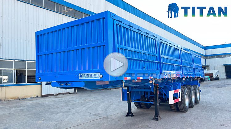 TITAN 3 Axle 33CBM Side Dump Trailers for Sale Near Me   Side Dump Semi Trailer