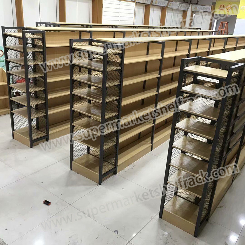 120CM 600kg Grocery Shelf Rack Supermarket Fruit Display Rack Gondola Shelving OEM
