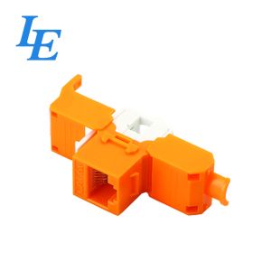 UTP 180° Toolless Cat6 Network Keystone Jack