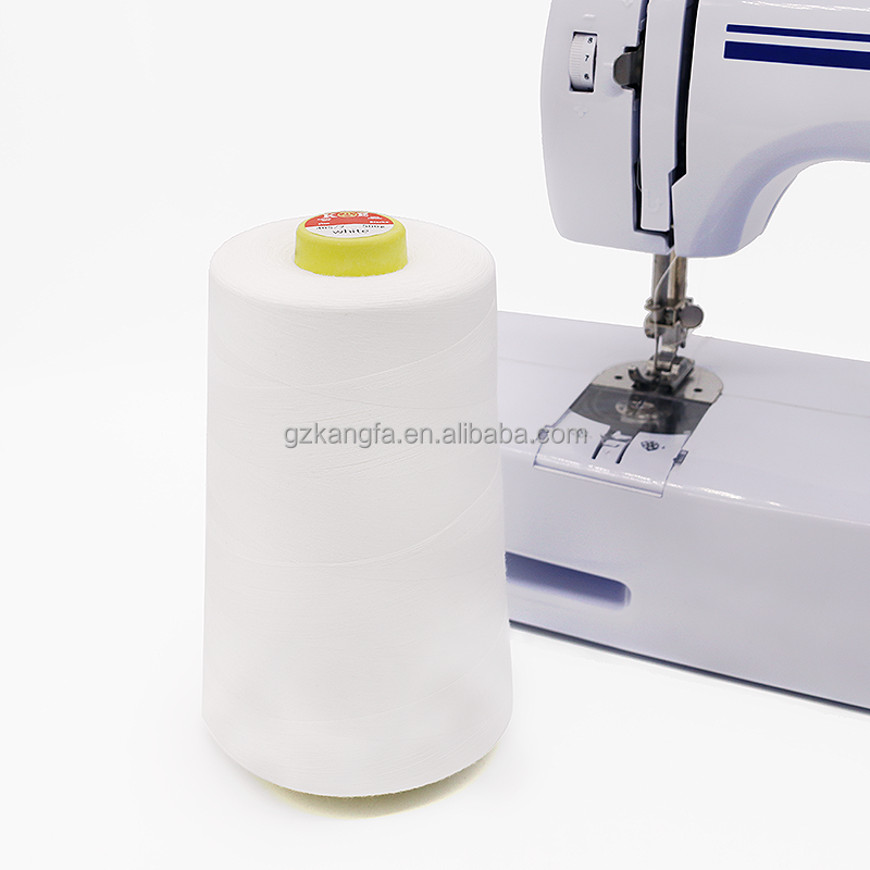 White 40/2 Polyester Sewing Thread Ideal for Quilting Machine and Bedding Fabric Making