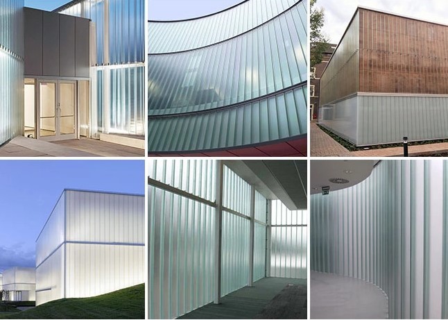 Light Transmission Ultra Clear U Shaped Glass For Curtain Wall