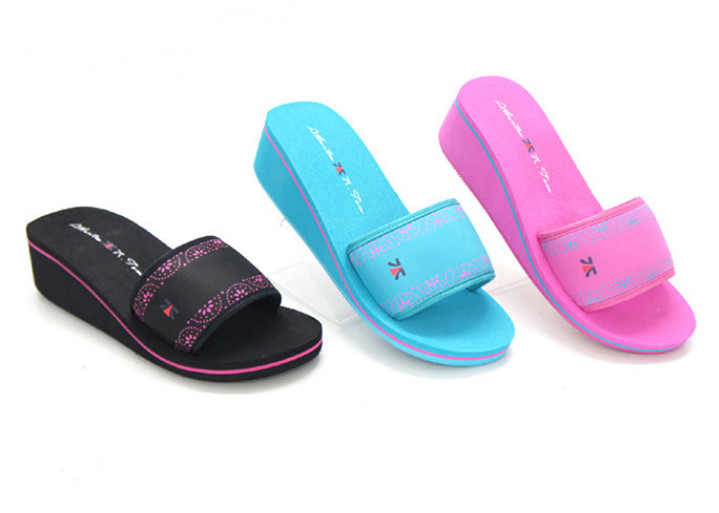 EVA Pink Slide Sandal Blue Woman Cute Beach Slipper