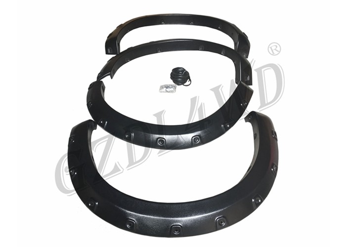 Textured Black Wheel Arch Flares With Decorative Screws For F150