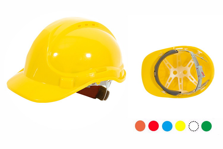 About 340g T128 Head Ventilized Hard Hat CE EN397 PE or ABS Material for Construction