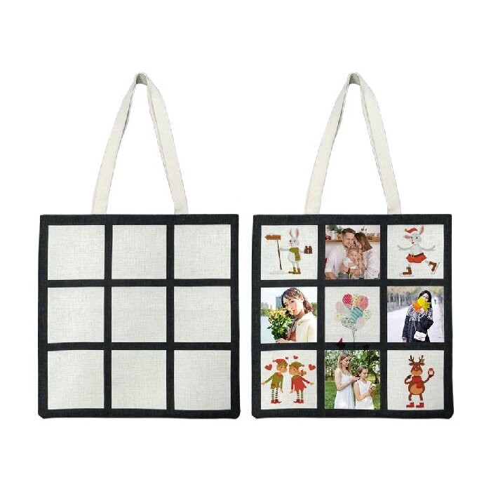 Personality Stylish Sublimation Grid-Patterned Shoulder Bag For Sublimation Printing