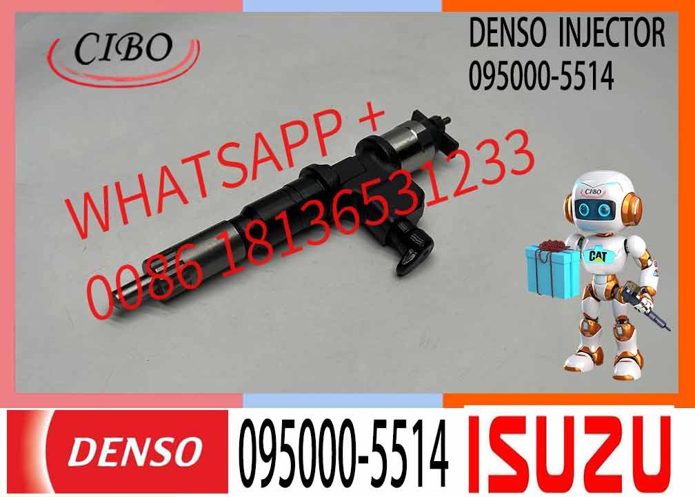 095000-5510 095000-5514 0950005514 Fuel Injector for Hi-tachi ZX450 Excavator I-s-uzu 6UZ1 6WF1 6WG1 Engine