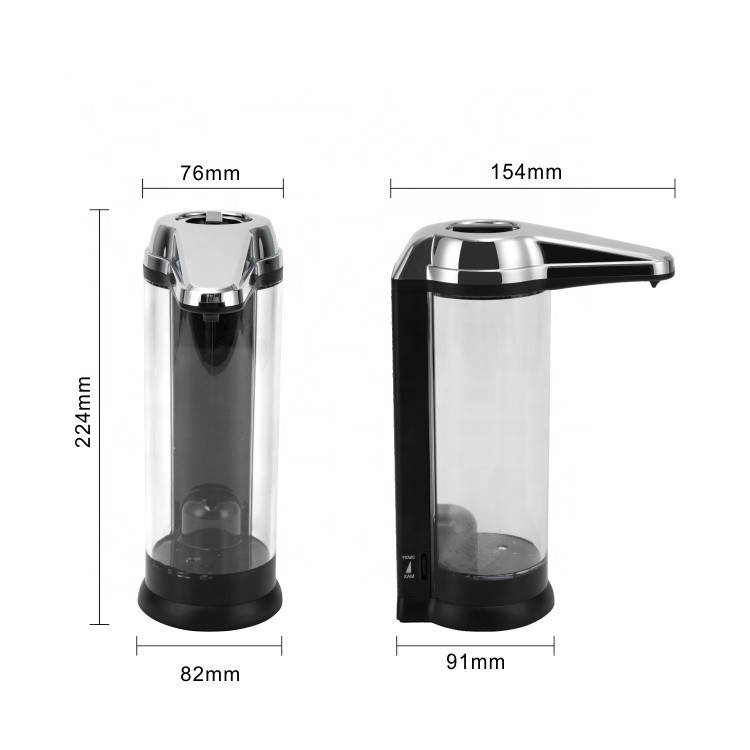 500ML Automatic Alcohol Gel Dispenser FCC Bathroom Battery Operated