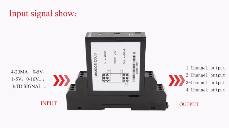 Intrinsically safe 4-20ma signal isolator for simulated thermocouple inputs