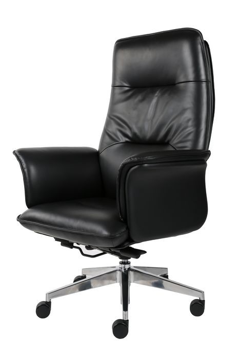 360 Degree Conjoined Armrest Leather Revolving Chair With Armrest