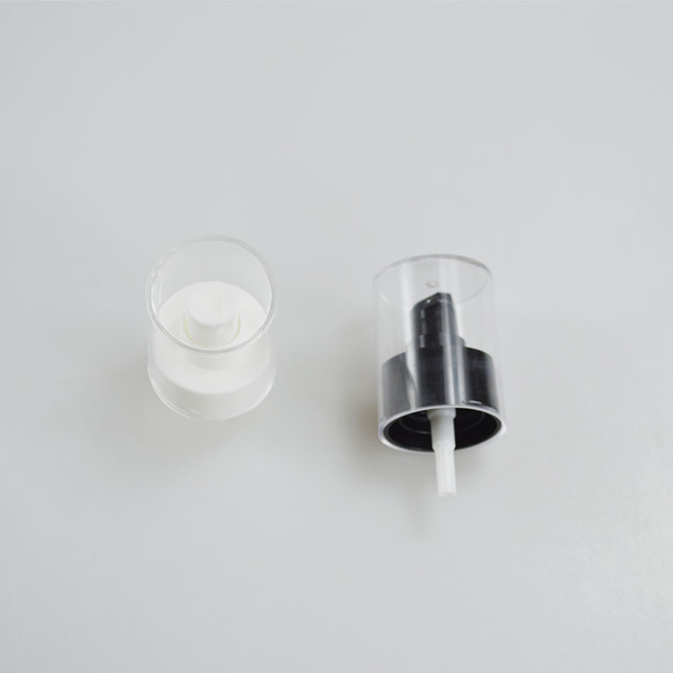 Lotion Pump SKIN CARE Eye Cream 24 Neck PP Black/White Double Head with Full Cover
