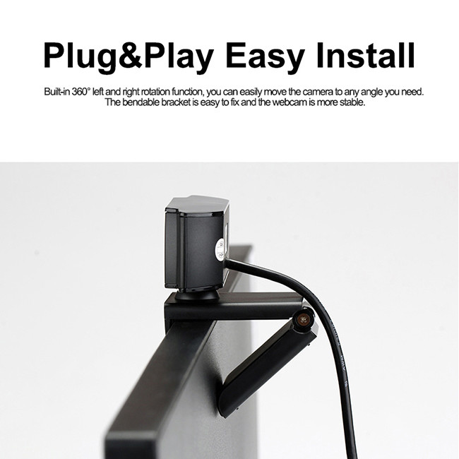 HD 1080P USB PC Web Cameras Autofocus With Privacy Cover