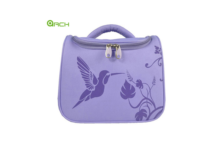 Printing Duffel Travel Vanity Cosmetic Bag with Top Carry Handle