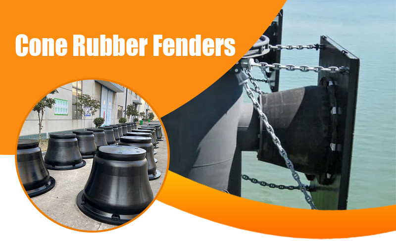 600H Cone Impact Fender Lightweight Durable Rubber Easy Installation
