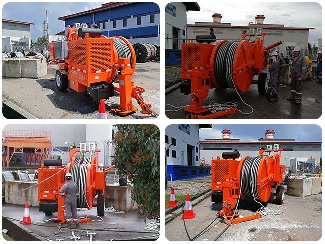 45kN 4.5T Cummins Engine Overhead Line Stringing Equipment Pull Tension for Power Transmission System