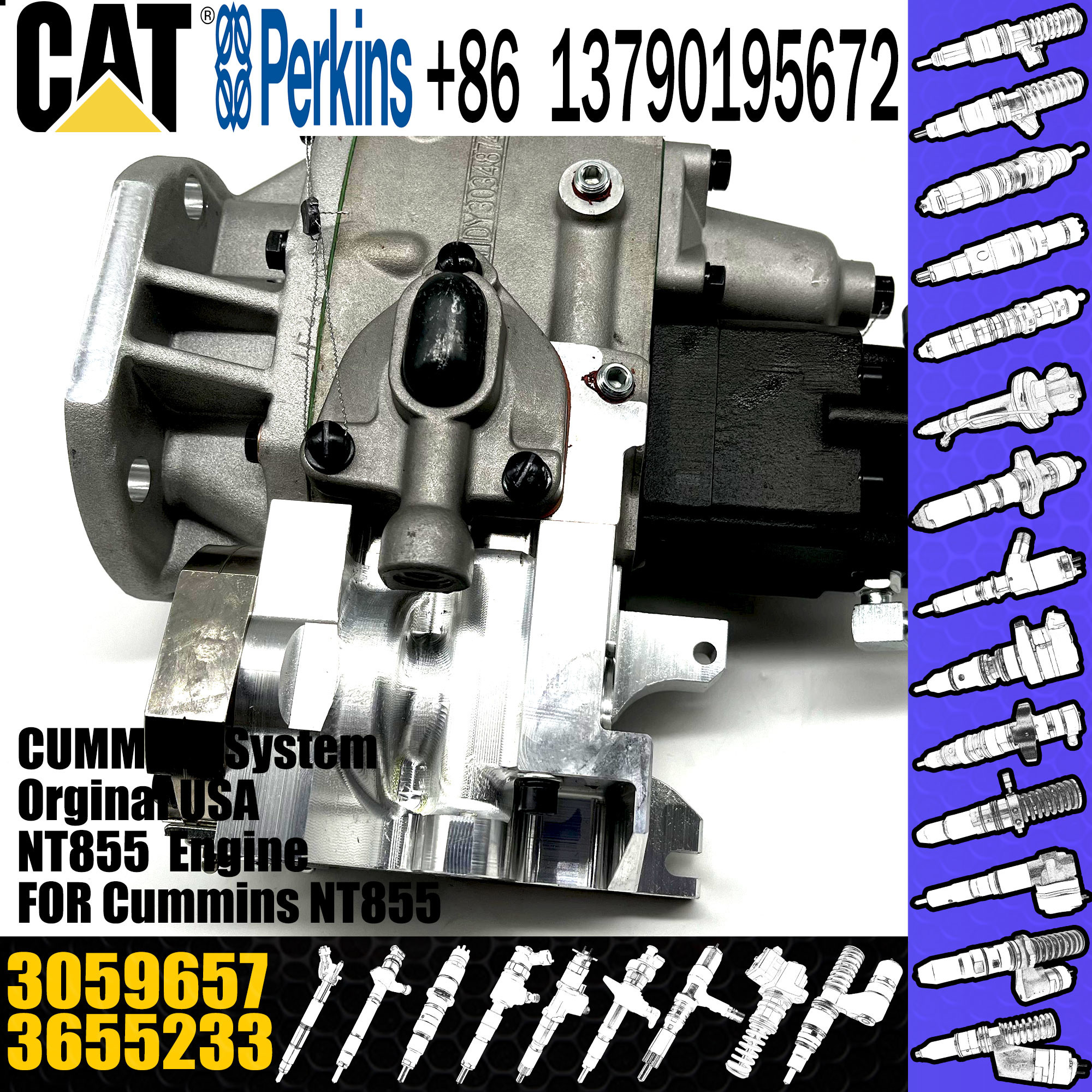Genuine NT855 Engine Diesel Transfer Pump Fuel Injection Pump 4951452 3655233 3059657