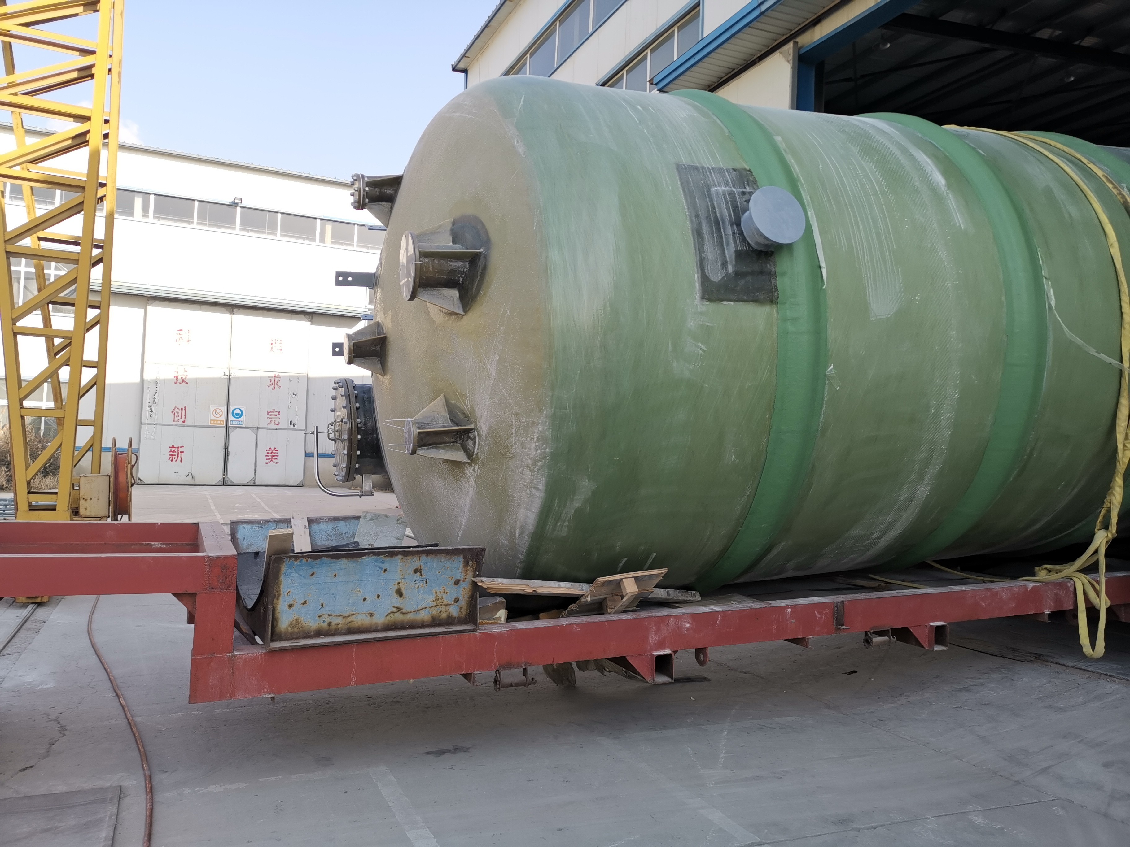 1800mm*8160mm Cylinder Water Tank ISO Frp Storage Container