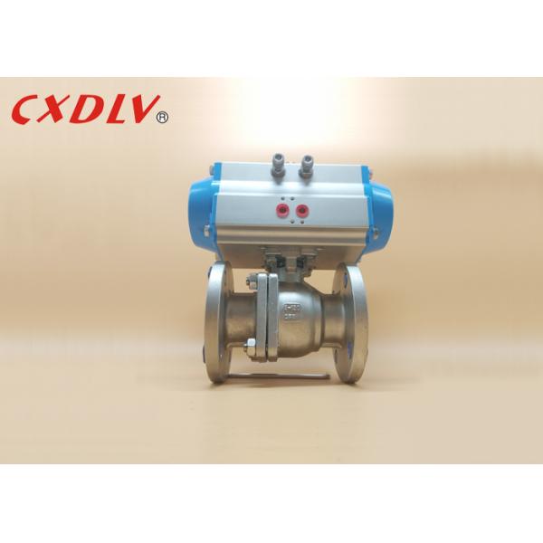 RF Flange Springs Pneumatic Actuated Ball Valve 12pcs With Manual Override