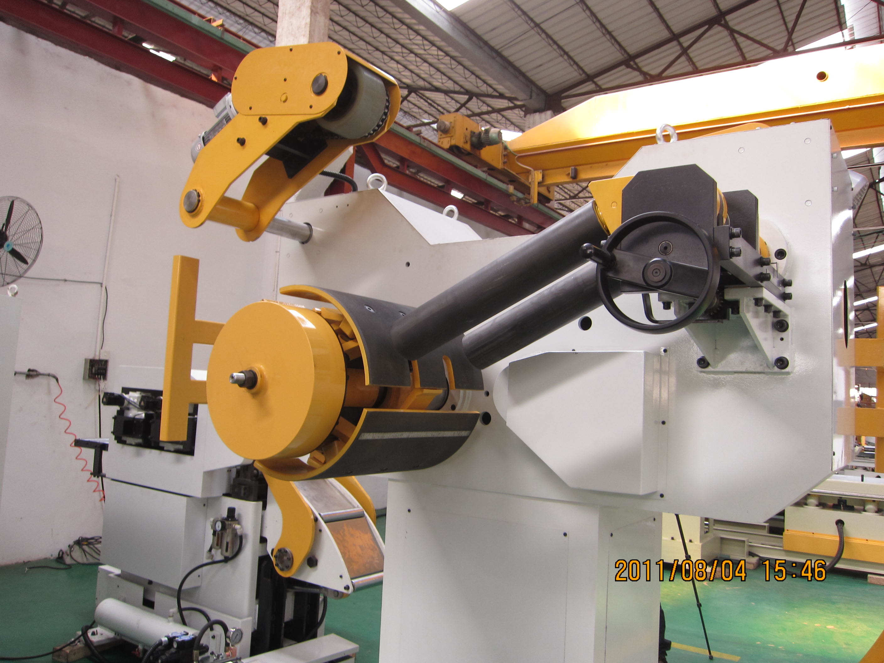 Fully Automatic Galvanized Sheet Metal 3 in 1 Straightening Flattening Roll Feeder Machine