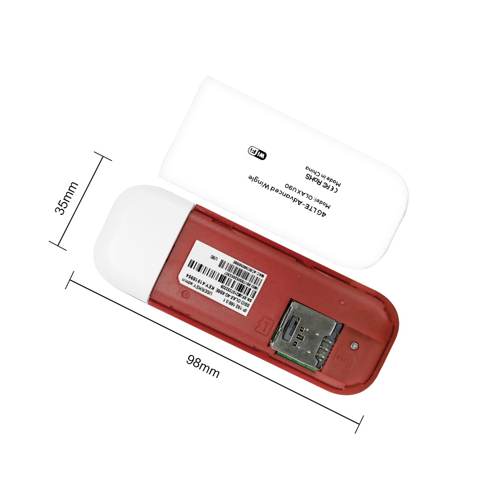 ROHS OLAX U90 4G UFI Wifi Dongle Unlocked USB Pocket Wifi Modem With Sim Card Slot