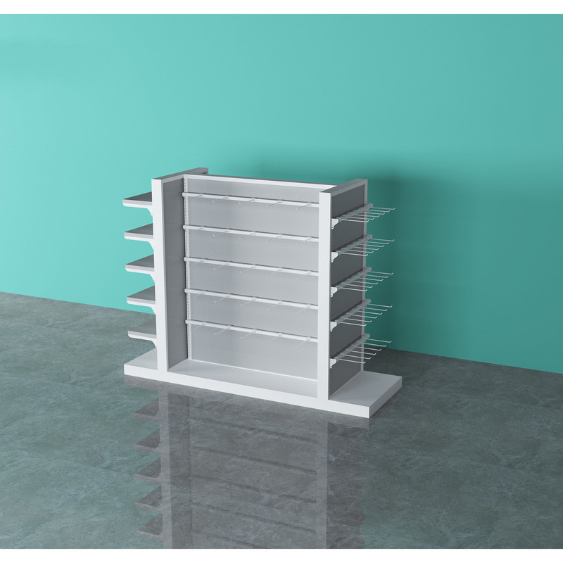 Powder Coating Miniso Display Rack For Gift Store Morden Style Steel Material