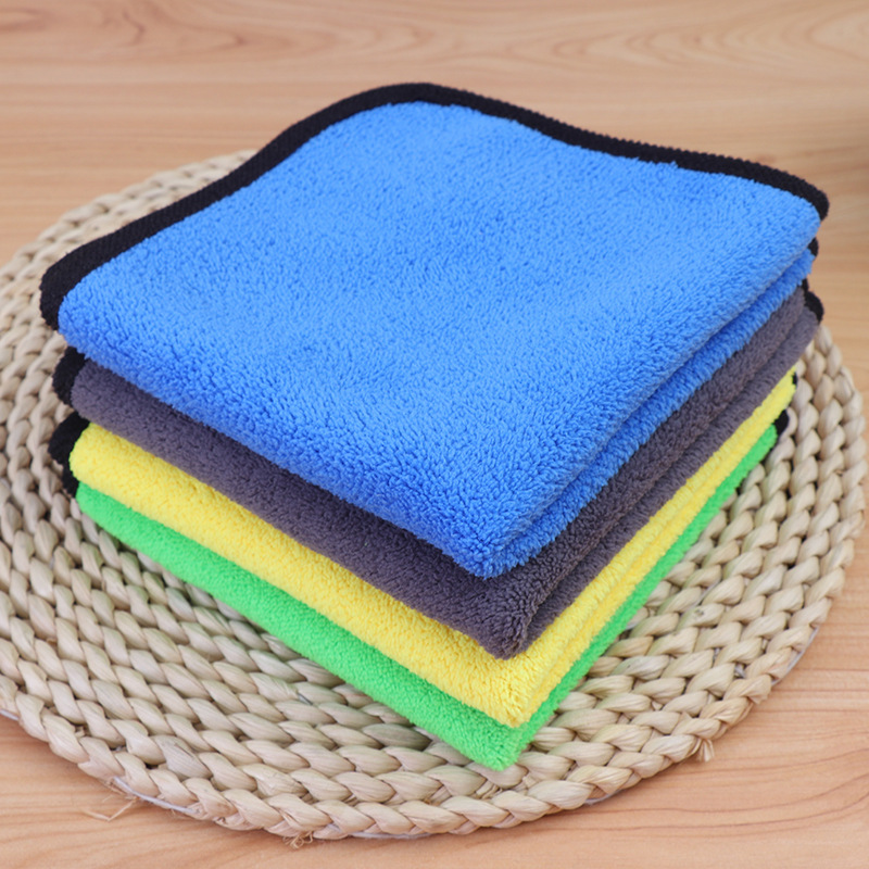 Car Wash Towel Coral Velvet Cleaning Absorbent Rag Microfiber Car Towel Custom 30*30cm