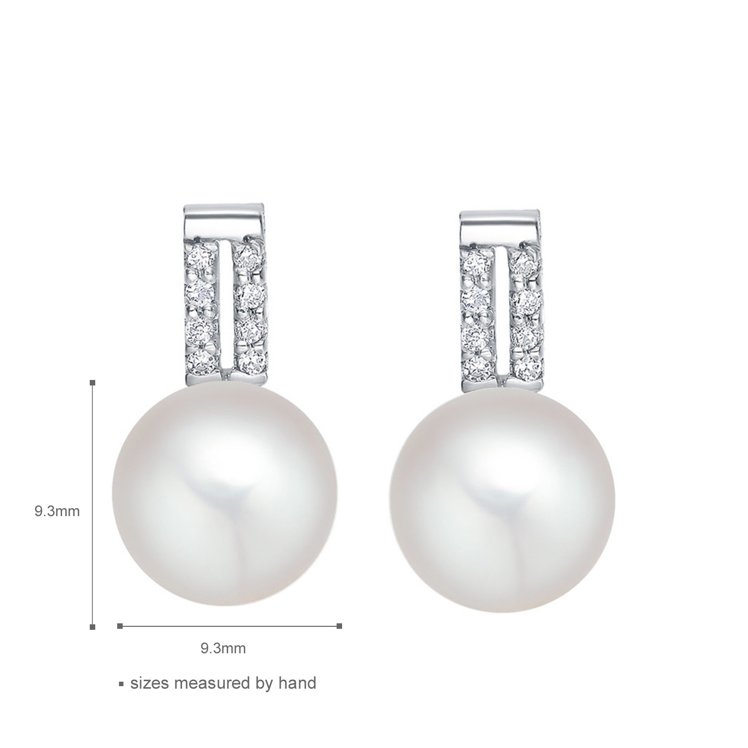 15.8mm 1.38 Gram Pearl Shaped Diamond Ring ODM Fiancée Sterling Silver Ring