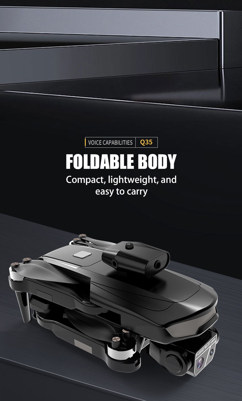 Foldable Drones Toys Rc 5g Wifi Fpv Dron Quadcopter Toys Camera Helicopter Toys With 4k Dual Camera For Resolution Footage