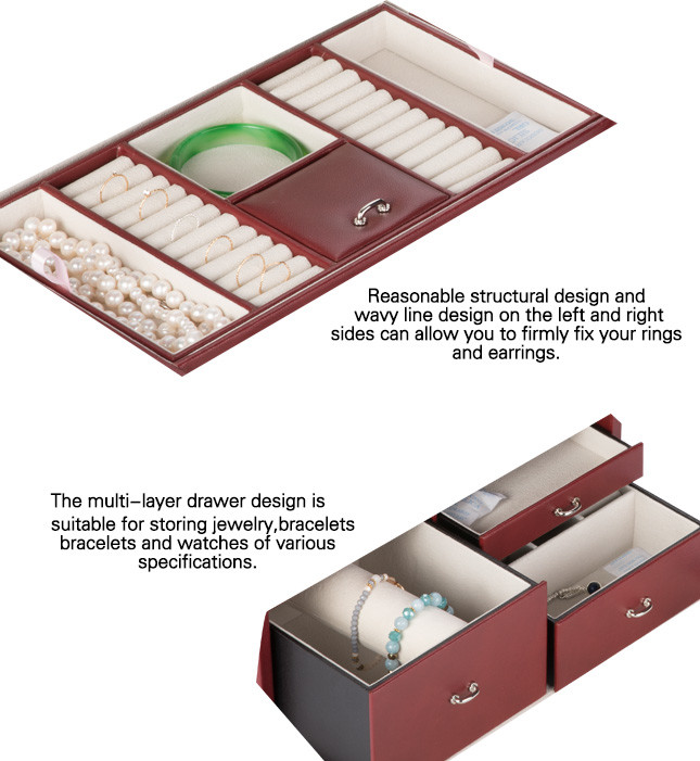 Storage Earring Organizer Box , Lockable Luxury Jewellery Packaging Boxes