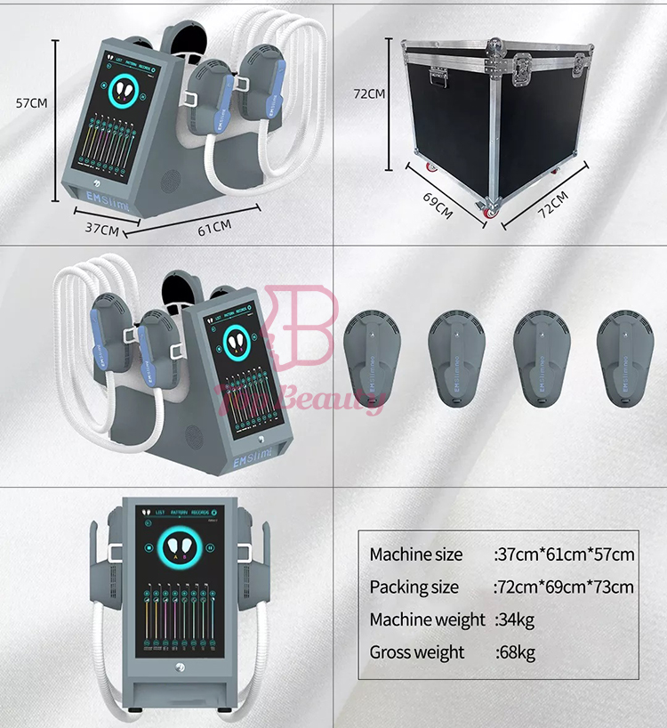 Belly Ems EMShapeing Machine Pelvic Floor 4 Handles Electromagnetic Muscle Stimulator