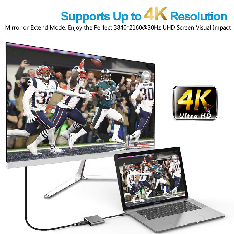 3-In-1 USB C Type C Multi-function Hub To USB-C PD HDMI USB 3.0 Adapter Converter Cable