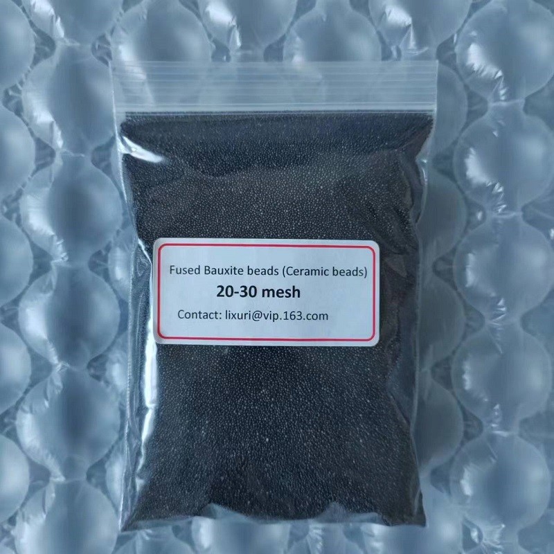 20-30 mesh Lost wax casting sand fused bauxite beads sand ceramsite foundry sand beads fused ceramic sand