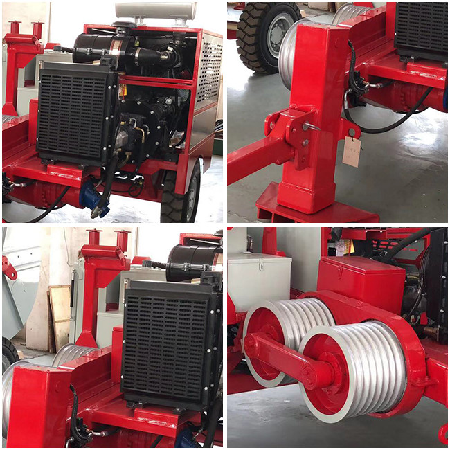 Stringing Equipment Overhead Transmission Hydraulic Puller Max intermittent pull 90kN