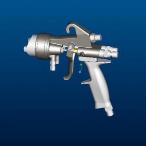 China 1.4mm Nozzle Dual Head SS High Pressure Spray Gun on sale